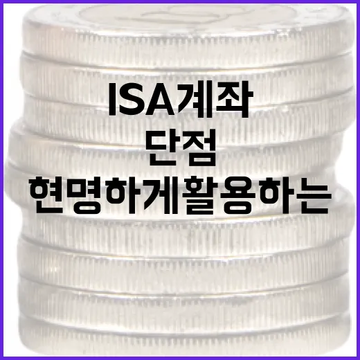 ISA 계좌의 단점을 이해하고 현명하게 활용하는 방법 - 요약