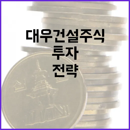 대우건설 주식에 투자하는 방법: 분석과 전략 - 요약
