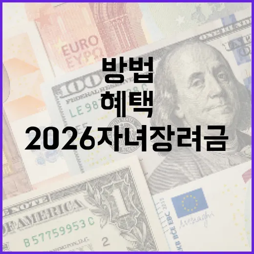 2026 자녀장려금 혜택을 최대화하는 방법 - 요약