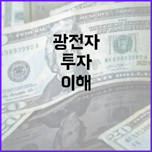 광전자를 이해하고 투자에 활용하는 방법 - 요약