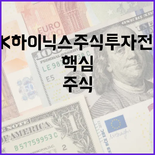 SK하이닉스 주식 투자 전략: 알아두어야 할 핵심 포인트 - 요약