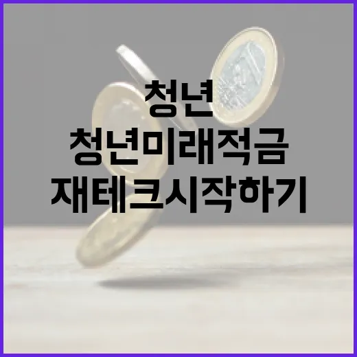 청년미래적금 활용하는 방법: 재테크 시작하기 - 요약
