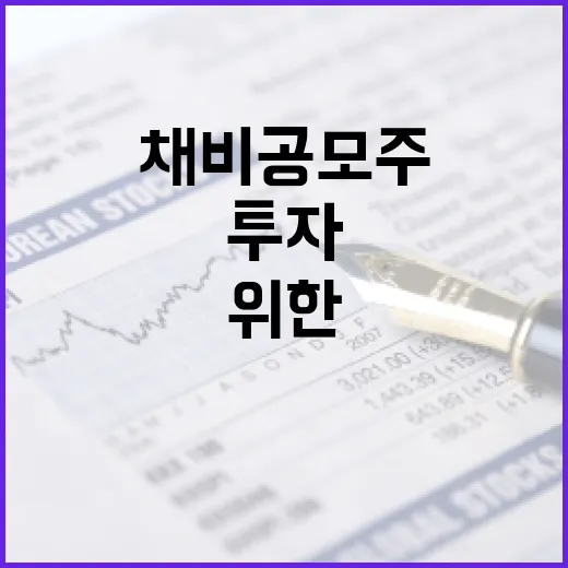 채비 공모주 투자 방법: 초보자를 위한 가이드 - 요약