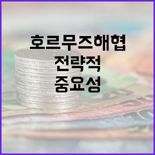 호르무즈 해협을 이해하는 방법: 경제적 중요성과 전략적 가치 - 요약