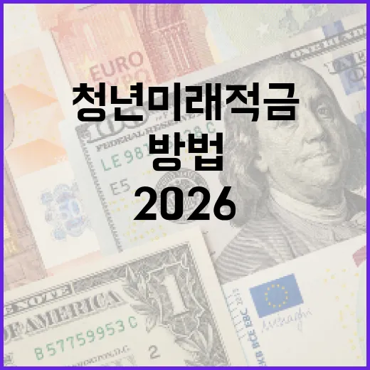 2026 청년미래적금을 최대한 활용하는 방법 - 요약