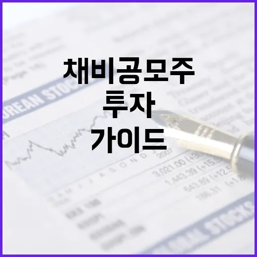 채비 공모주에 투자하는 방법: 전문가 가이드 - 요약