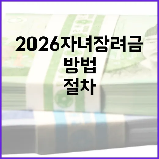 2026 자녀장려금을 받는 방법: 필수 정보와 절차 안내 - 요약