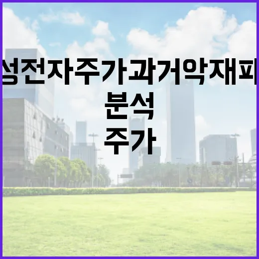 삼성전자 주가 과거 악재 패턴을 분석하는 방법 - 요약
