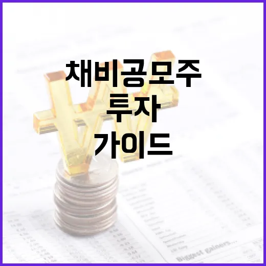 채비 공모주에 투자하는 방법: 전문가의 가이드 - 요약
