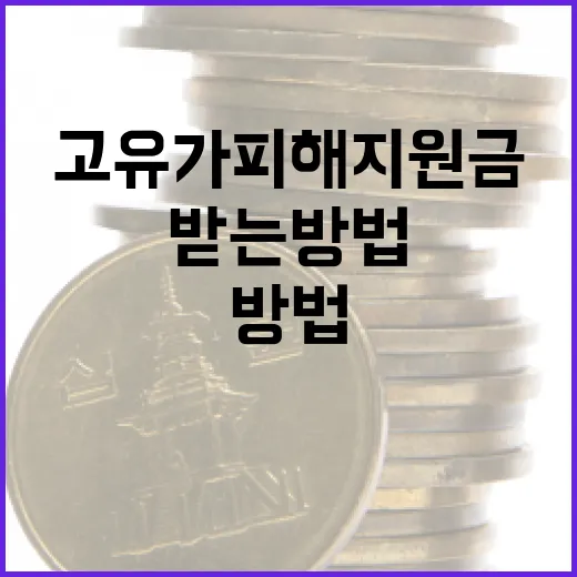 고유가 피해지원금을 받는 방법 - 요약