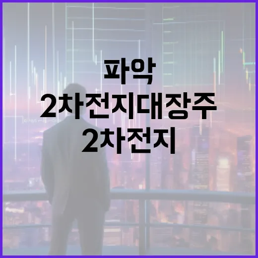 2차전지 대장주를 파악하는 방법 - 요약