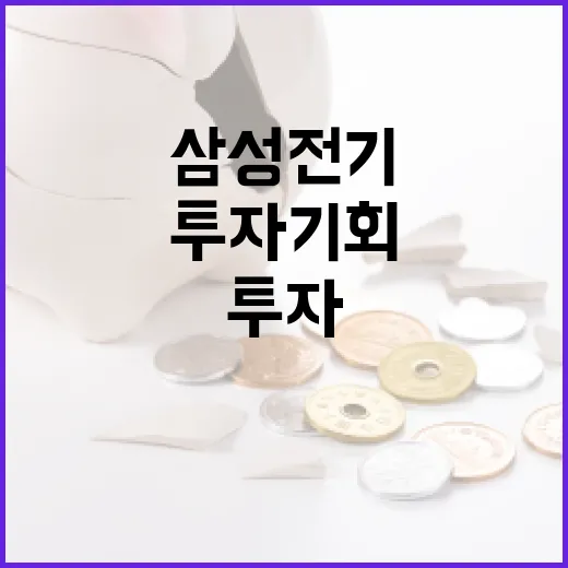 삼성전기의 투자 기회를 파악하는 방법 - 요약