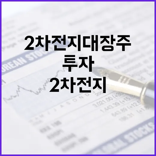 2차전지 대장주에 투자하는 방법 - 요약