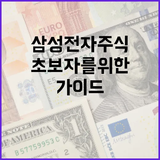 삼성전자 주식에 투자하는 방법: 초보자를 위한 가이드 - 요약