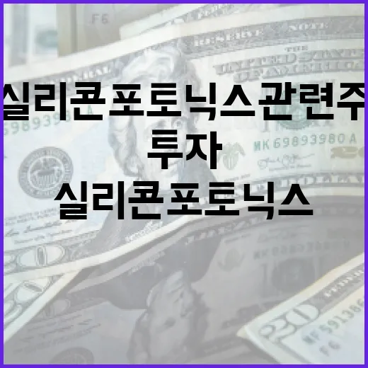 실리콘 포토닉스 관련주에 투자하는 방법 - 요약