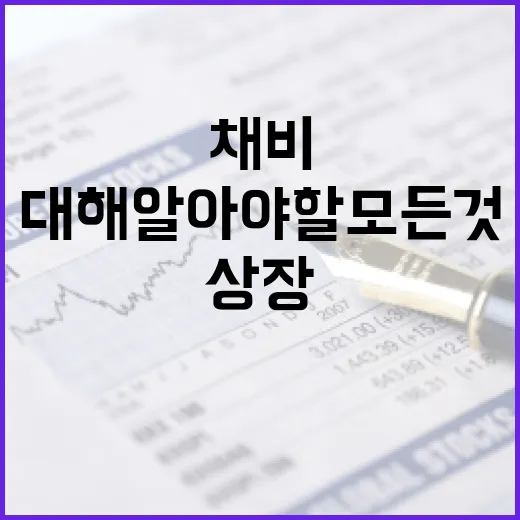 채비 상장에 대해 알아야 할 모든 것 - 요약