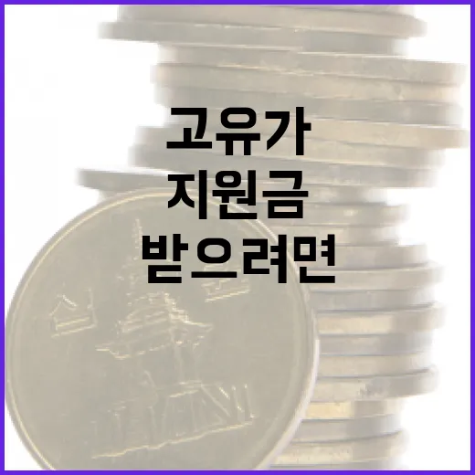 고유가 지원금을 받으려면 이렇게 준비하세요 - 요약