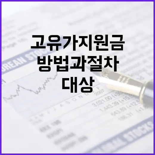 고유가 지원금 대상 선정 방법과 절차 - 요약