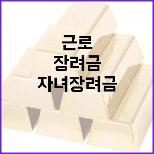 근로·자녀장려금을 최대한 활용하는 방법 - 요약