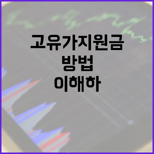 고유가지원금을 이해하고 활용하는 방법 - 요약