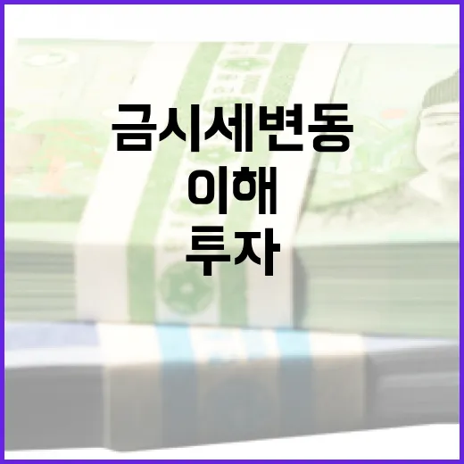 금시세 변동을 이해하고 투자하는 방법 - 요약