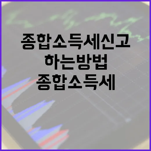 종합소득세 신고를 효율적으로 하는 방법 - 요약