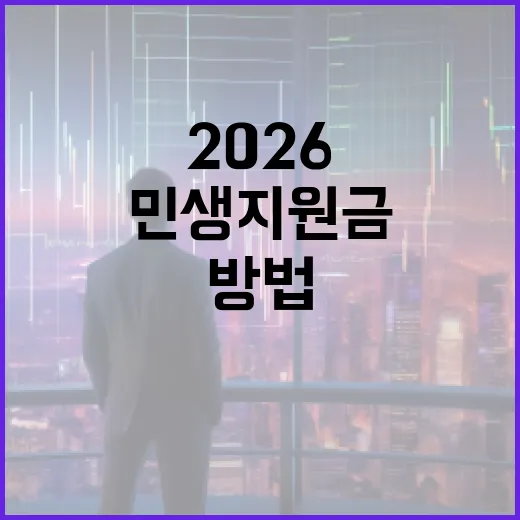 2026 민생지원금을 효과적으로 활용하는 방법 - 요약