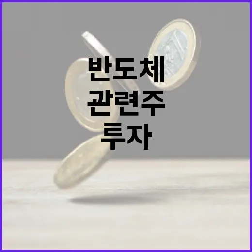 반도체 관련주에 투자하는 방법 - 요약
