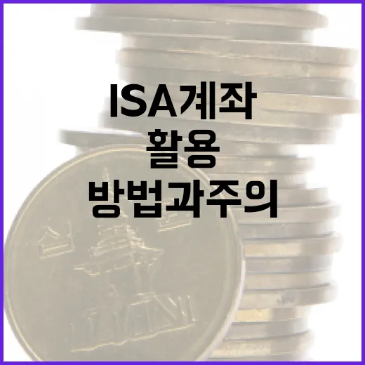 ISA 계좌를 활용하는 방법과 주의할 점 - 요약