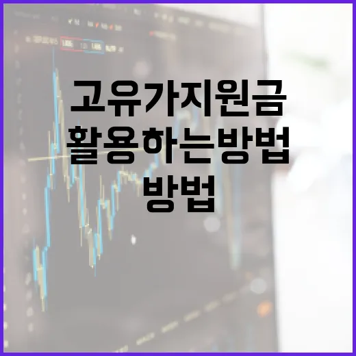 고유가지원금을 이해하고 활용하는 방법 - 요약