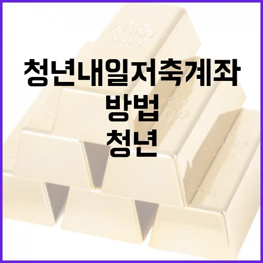 청년내일저축계좌를 활용하는 방법 - 요약