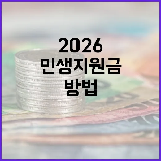 2026 민생지원금을 이해하고 활용하는 방법 - 요약