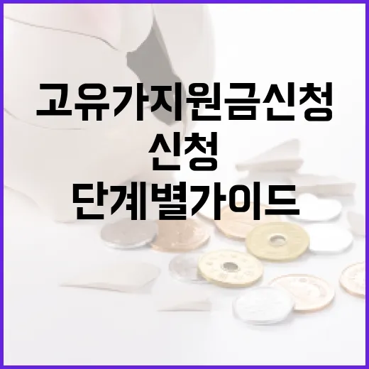 고유가 지원금 신청하는 방법: 단계별 가이드 - 요약