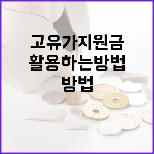 고유가지원금을 이해하고 활용하는 방법 - 요약