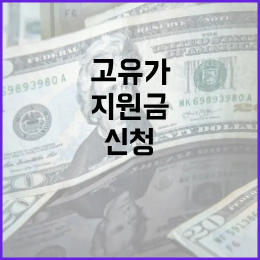 고유가 지원금 신청 방법과 절차 - 요약