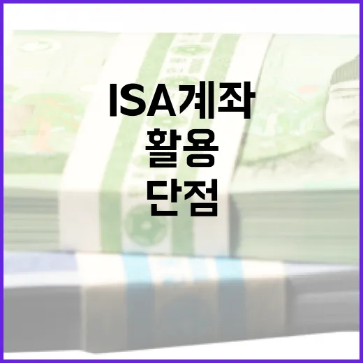 ISA 계좌의 단점을 이해하고 활용하는 방법 - 요약