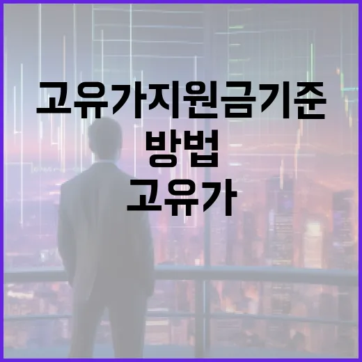 고유가 지원금 기준 이해하는 방법 - 요약
