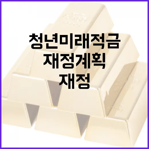 청년미래적금을 활용하여 재정 계획을 세우는 방법 - 요약