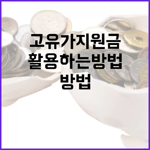 고유가지원금을 이해하고 활용하는 방법 - 요약