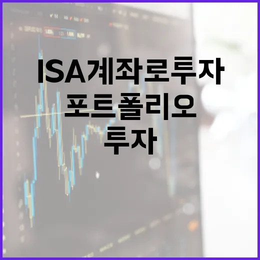 ISA 계좌로 투자 포트폴리오 최적화하는 방법 - 요약