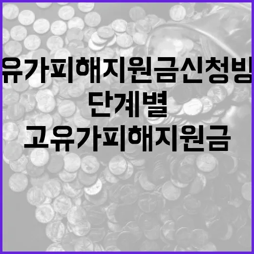 고유가 피해지원금 신청 방법: 단계별 가이드 - 요약