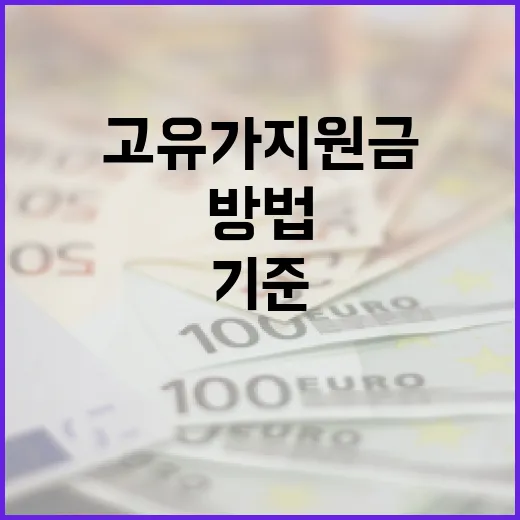 고유가 지원금 기준을 이해하는 방법 - 요약