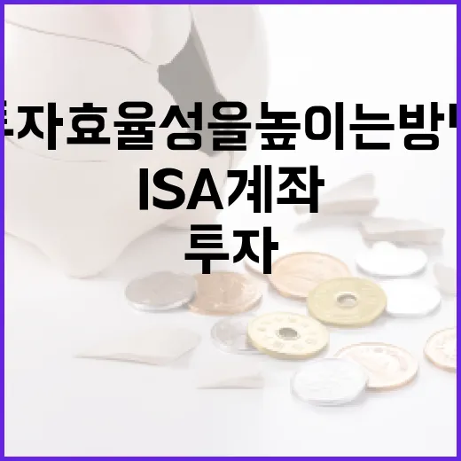ISA 계좌를 활용하여 투자 효율성을 높이는 방법 - 요약