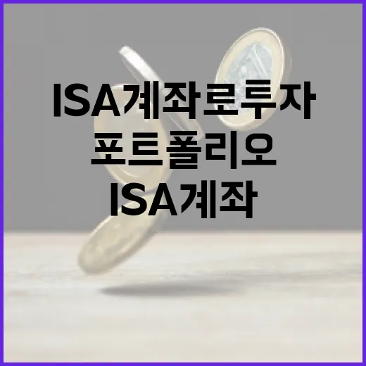 ISA 계좌로 투자 포트폴리오를 최적화하는 방법 - 요약