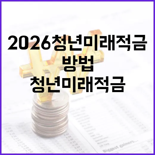 2026 청년미래적금을 최대한 활용하는 방법 - 요약