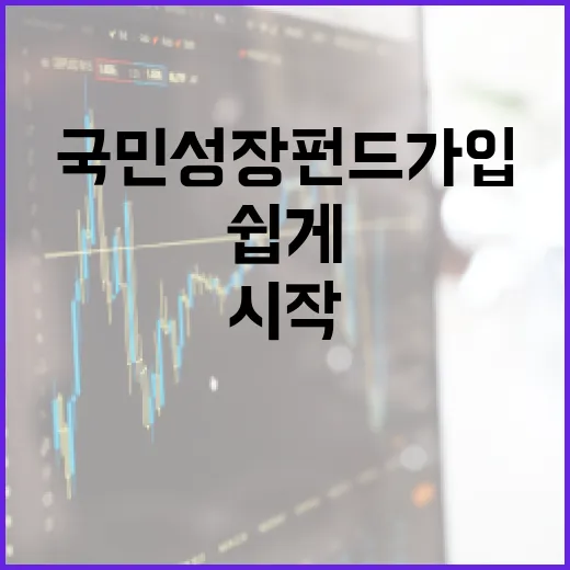 국민성장펀드 가입, 이렇게 쉽게 시작하세요! - 요약