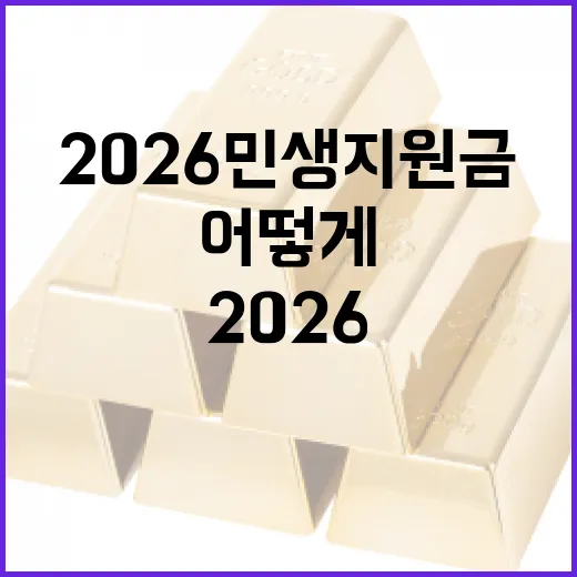 2026 민생지원금, 어떻게 활용할까요? - 요약