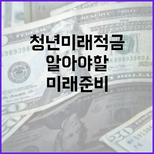 청년미래적금으로 미래 준비하기: 꼭 알아야 할 사항들 - 요약