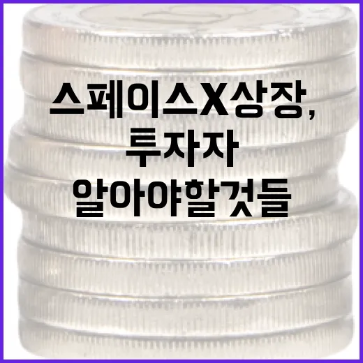 스페이스X 상장, 투자자들이 알아야 할 것들 - 요약