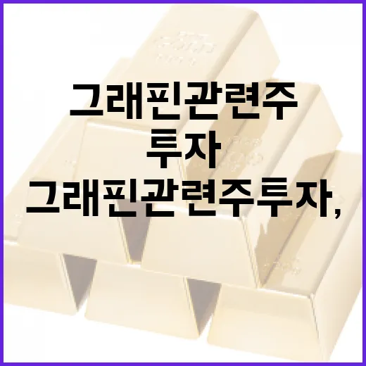그래핀 관련주 투자, 이렇게 접근해보세요 - 요약